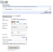 Registrace domény (Google Apps...)