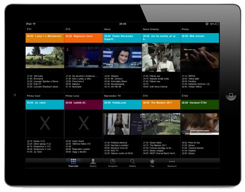Náhled iPad aplikace (TV program)