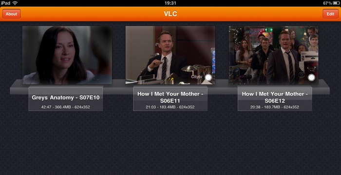 Video na iPadu - VLC