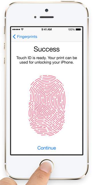 Čtečka otisků prstů na iPhonu 5S