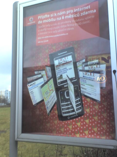 Reklama na mobilní internet od Vodafone